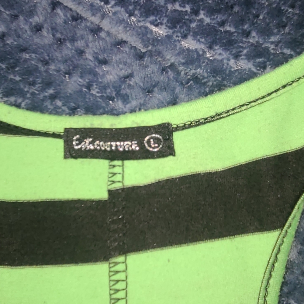 High-Low Neon Green Dress - Picture 4 of 6